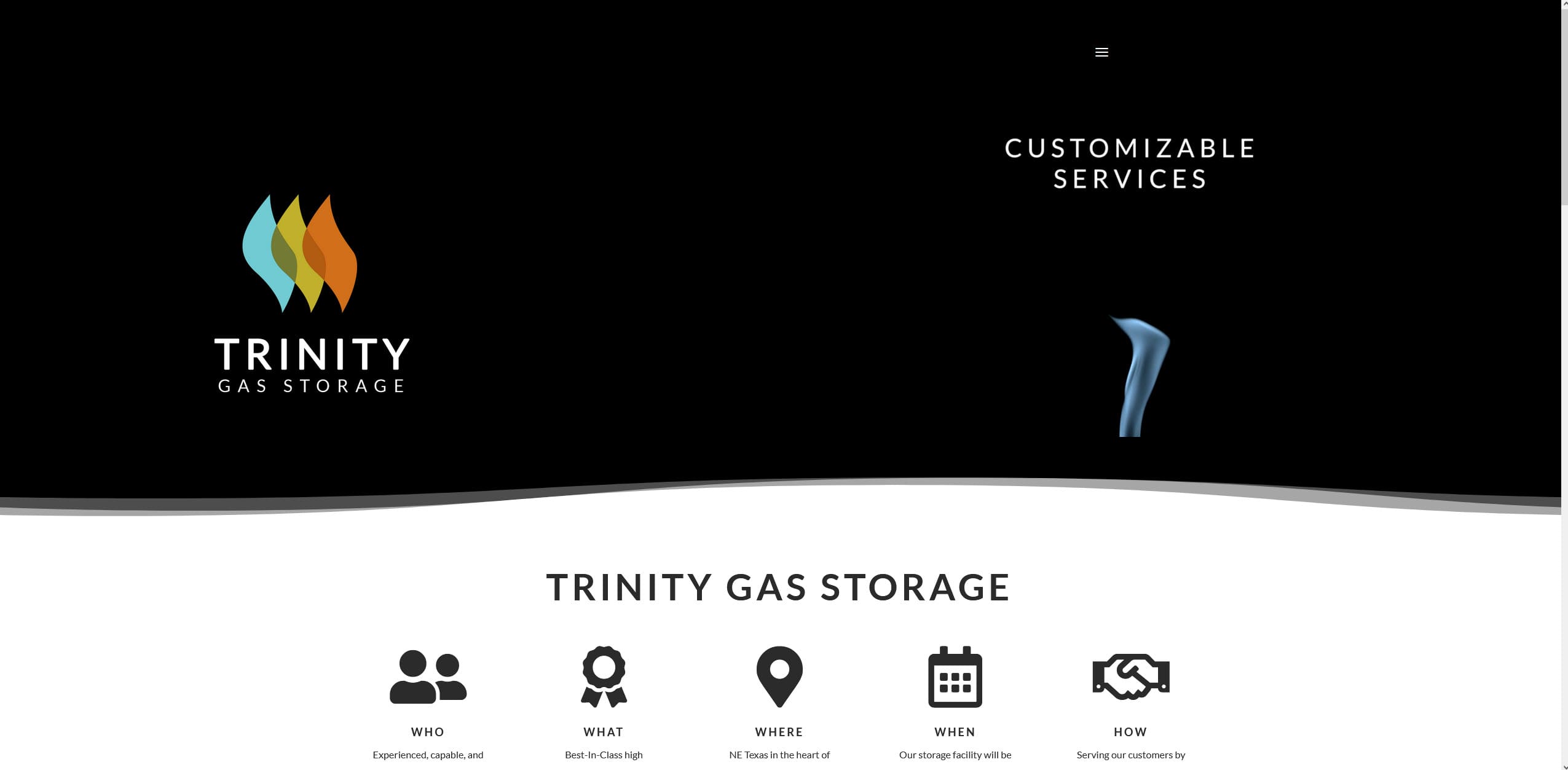 Trinity Gas Storage Website